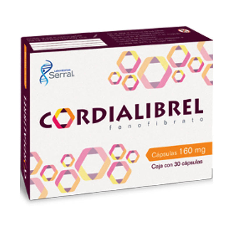 Fenofibrato 160 mg capsulas con 30 (cordialibrel)