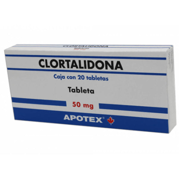 Clortalidona 50mg tabletas con 20 (protein)