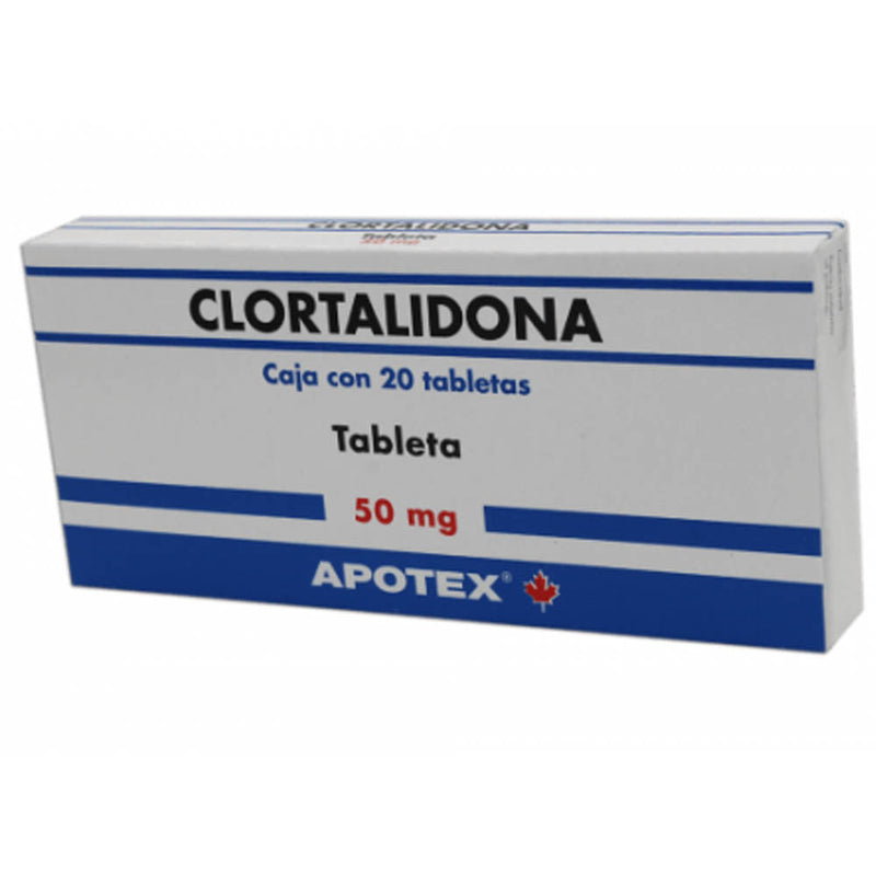 Clortalidona 50mg tabletas con 20 (protein)