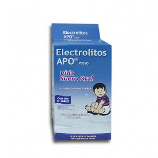 Electrolitos orales 27.9 g. sobres con 25 (electrolitro apo)