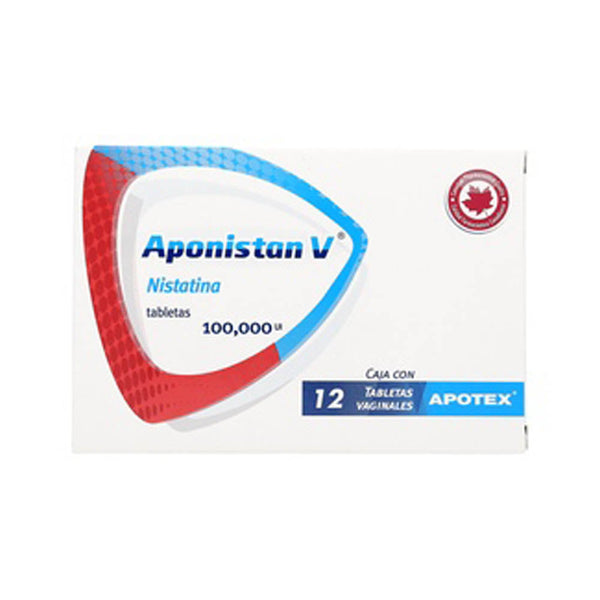 Nistatina 100,000 u.i. tabletas con 12 (aponistan)