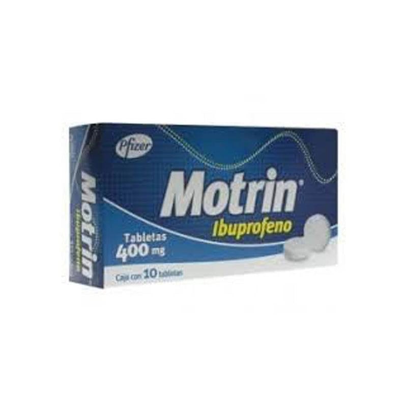 Motrin 10 tabletas 400mg