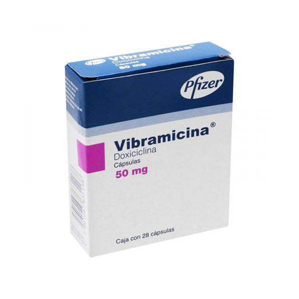 Vibramicina 28 capsulas 50mg