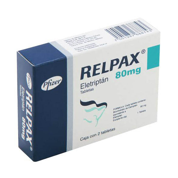 Relpax 2 tabletas 80 mg