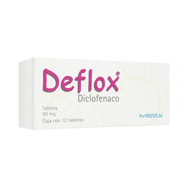 Deflox 12 tabletas 50mg