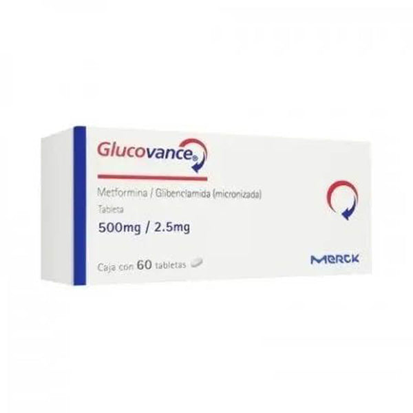 Glucovance 60 tabletas 500 mg/2.5mg
