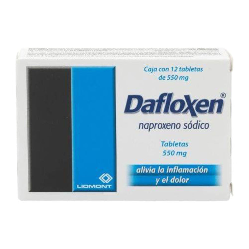 Dafloxen 12 tabletas 550mg