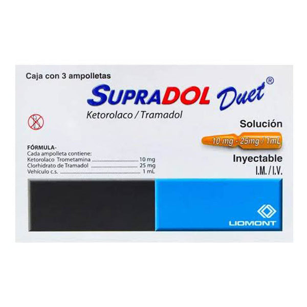 Supradol duet solucion inyectables 10mg/25m