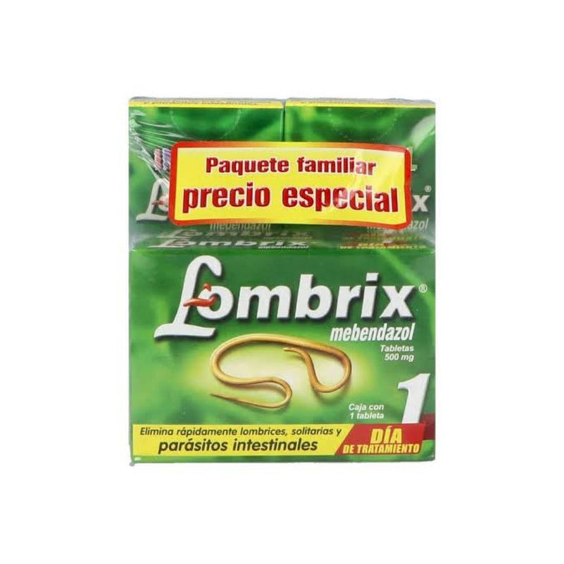 Lombrix paquete familiar suspension, tabletas 500