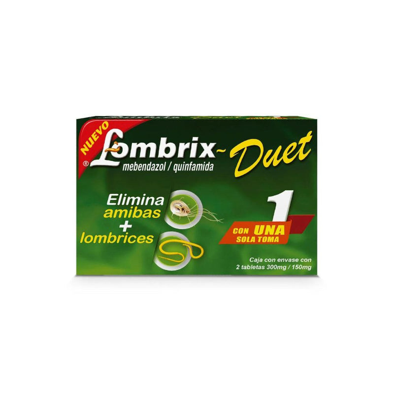 Lombrix-duet 2 tabletas 300/150mg