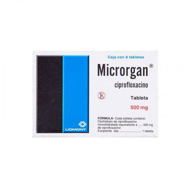 Microrgan 8 tabletas 500mg