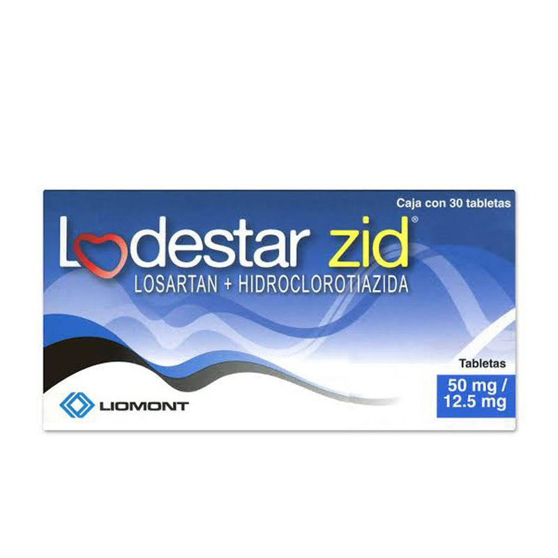 Lodestar zid 30 tabletas 50/12.5mg