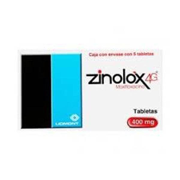 Zinolox 4g 5 tabletas 400mg