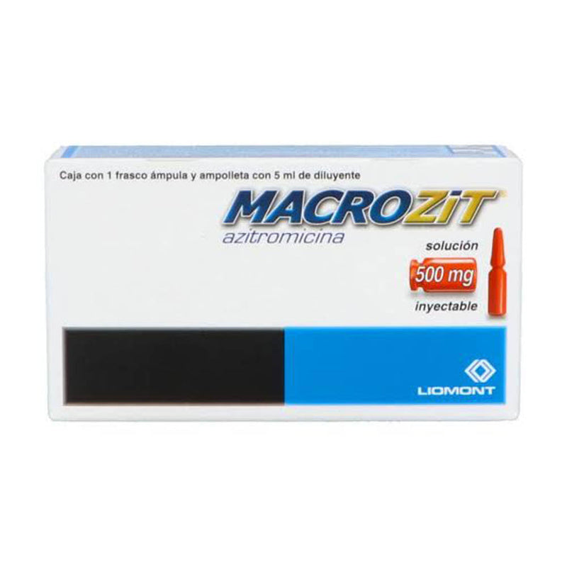 Macrozit solucion inyectables 500mg/5ml