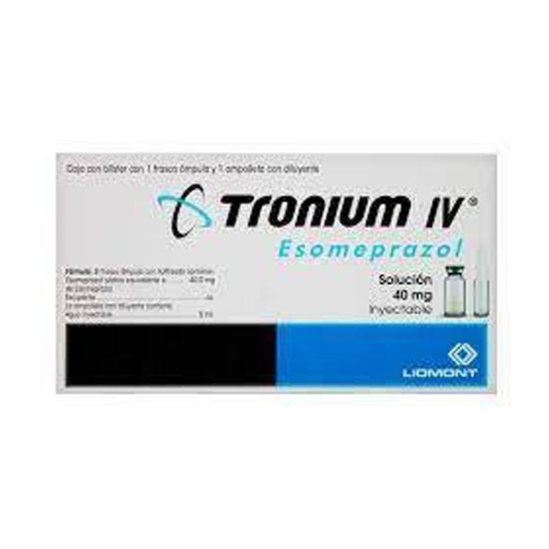Tronium solucion inyectables 1 vial vta 40m