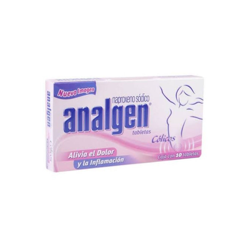 Analgen colicos 10 tabletas 220mg