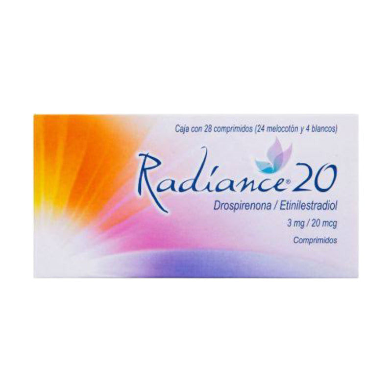 Radiance 20 comprimidos 3 mg /20mg