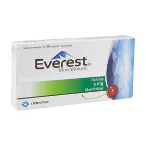 Everest 5 mg con 10 tabletas