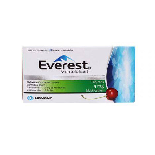 Everest 5 mg con 30 tabletas