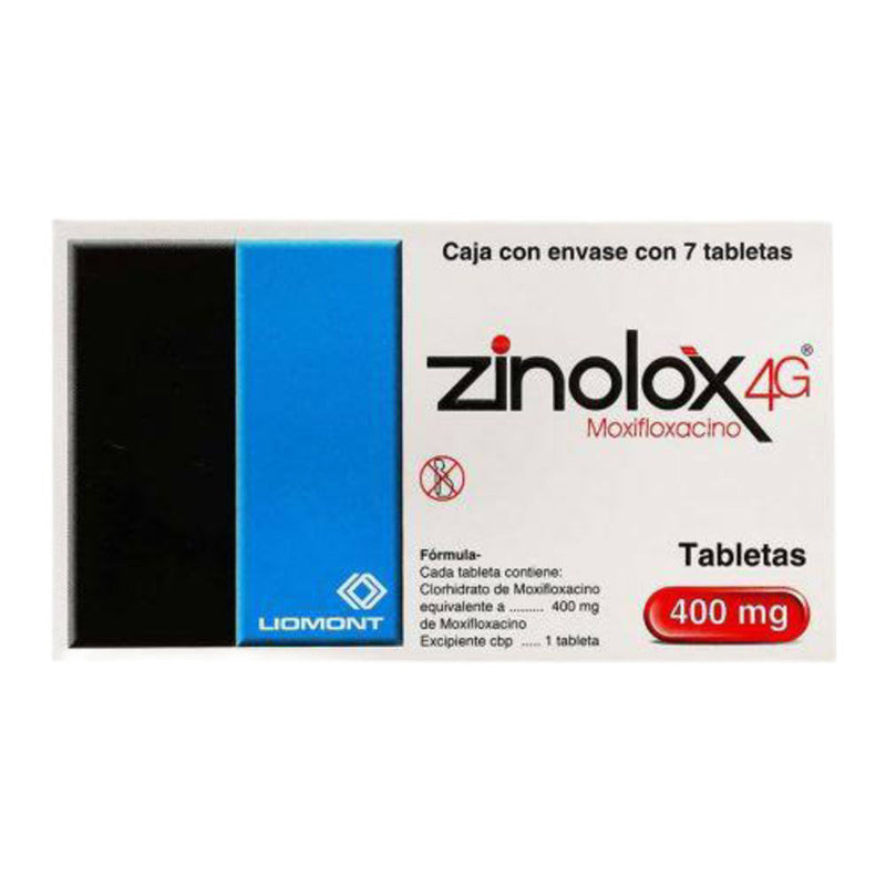 Zinolox 4g 7 tabletas 400mg