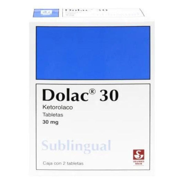 Dolac 2 tabletas sublingual 30mg
