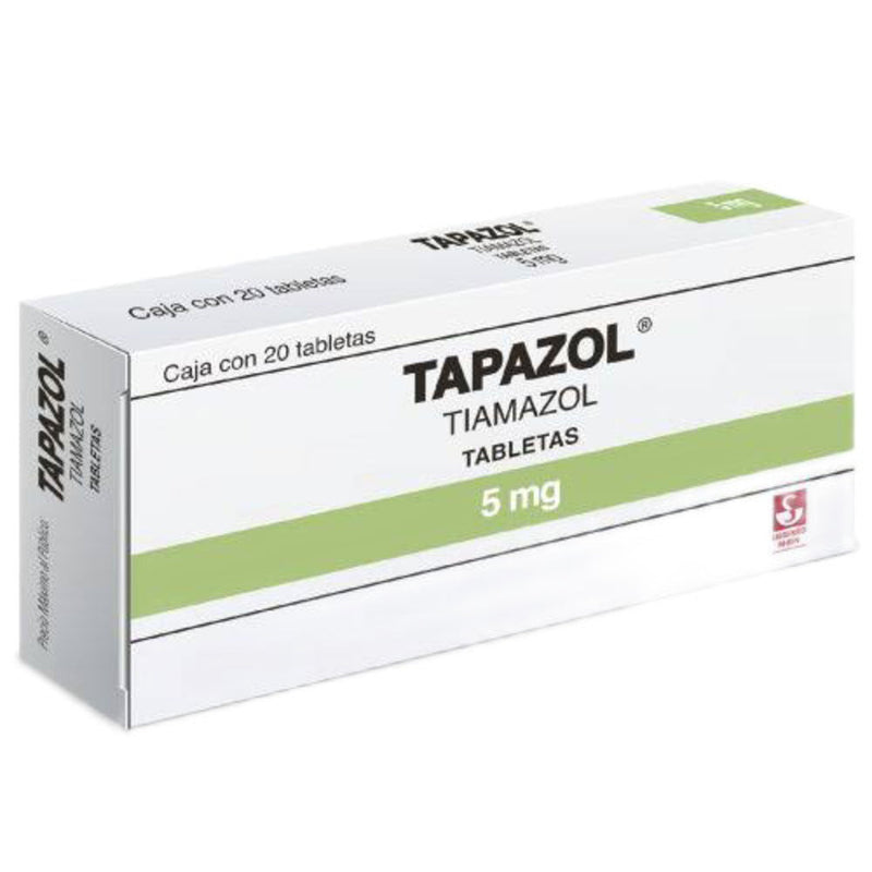 Tapazol 20 tabletas 5mg