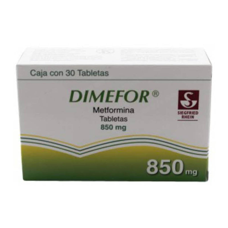 Dimefor 30 tabletas 850mg