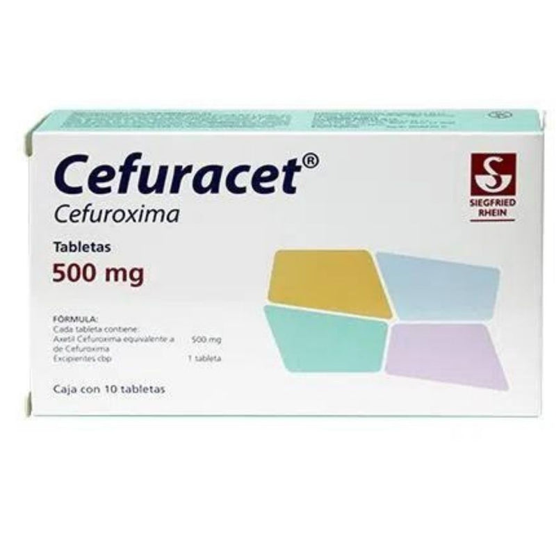 Cefuracet 10 tabletas 500 mg