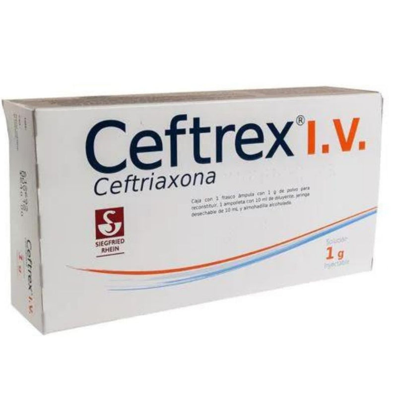 Ceftrex iv solucion inyectables 1 ampolletas 1g *a