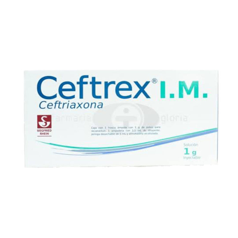 Ceftrex im solucion inyectables 1 ampolletas 1gr*a
