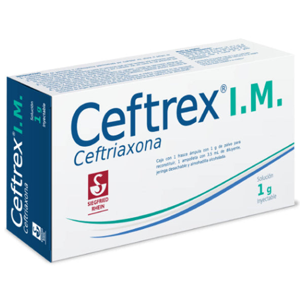 Ceftrex solucion inyectables 3 vial 1gr