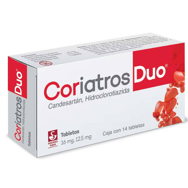Coriatros duo 14 tabletas 16/12.5mg