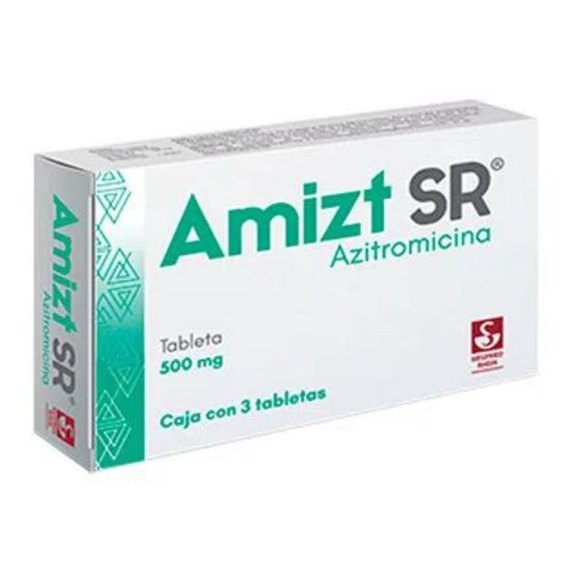 Amizt 3 tabletas 500 mg