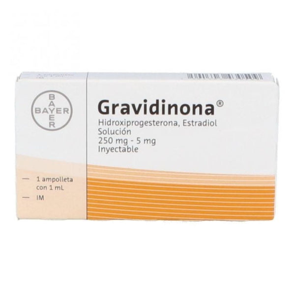 Gravidinona solucion inyectables 1 ampolleta 1ml