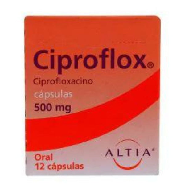Ciproflox 12 capsulas 500mg a