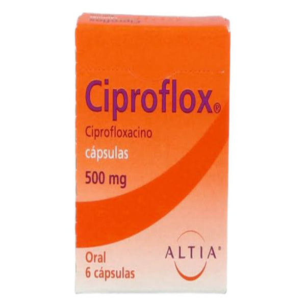 Ciproflox 6 capsulas 500mg *a