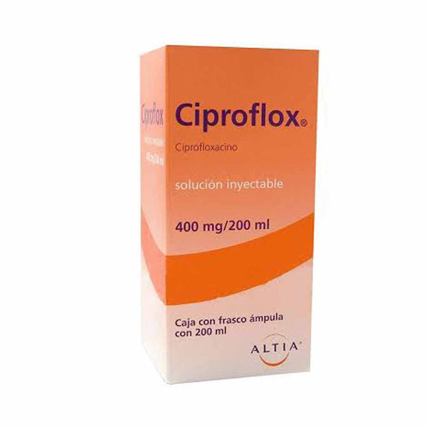 Ciproflox solucion inyectables 400mg/200m*a