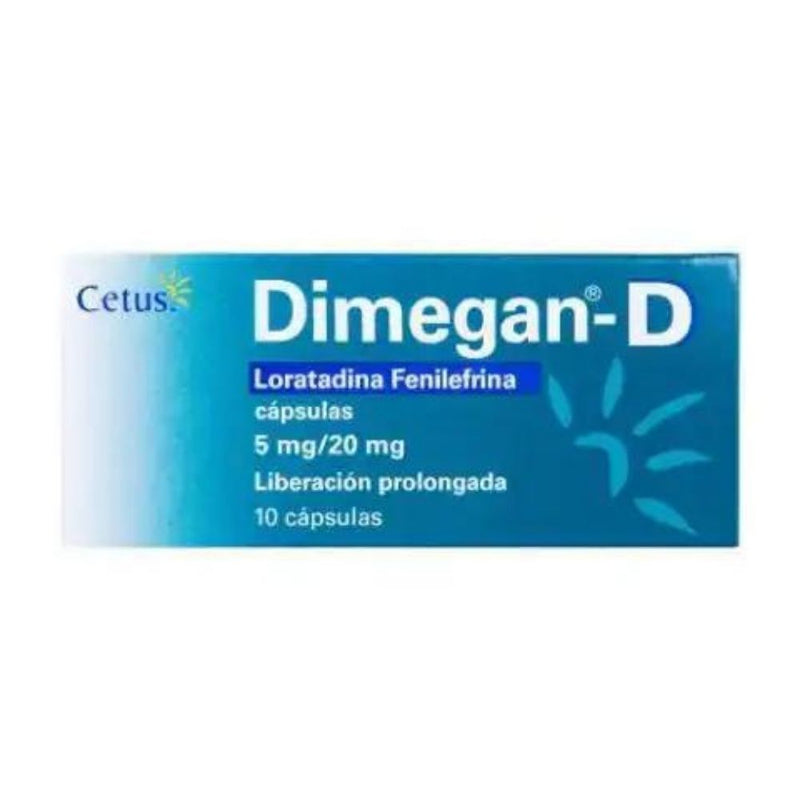 Dimegan d 10 capsulas 5 mg/20 mg