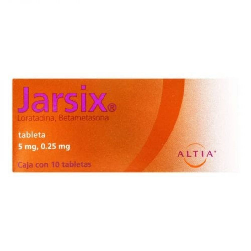 Jarsix 10 tabletas 5mg/0.25mg