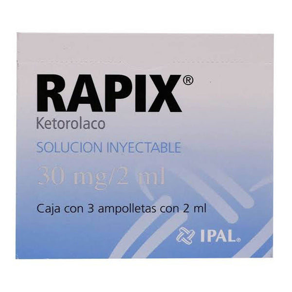 Rapix solucion inyectables 30mg/2ml con 3