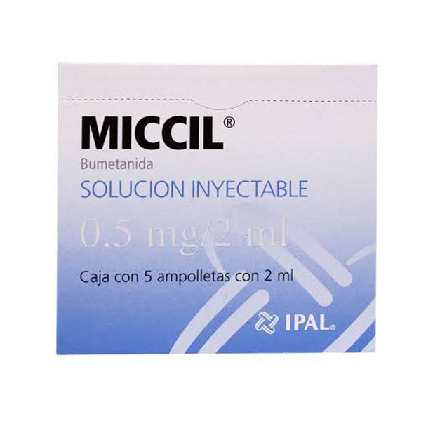 Miccil inyectables 5 ampolletas 2ml