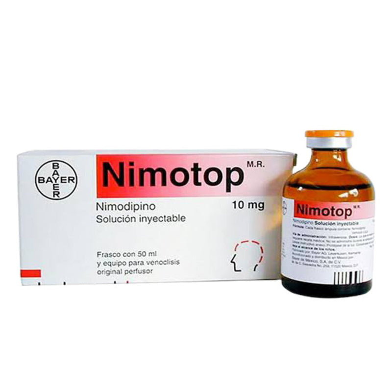 Nimotop solucion.inyectables. 10mg 50ml