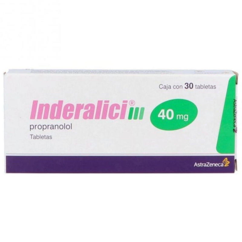 Inderalici 30 tabletas 40mg