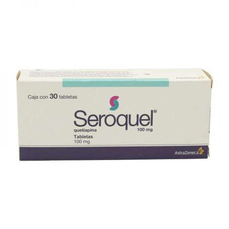 Seroquel 30 tabletas 100mg.