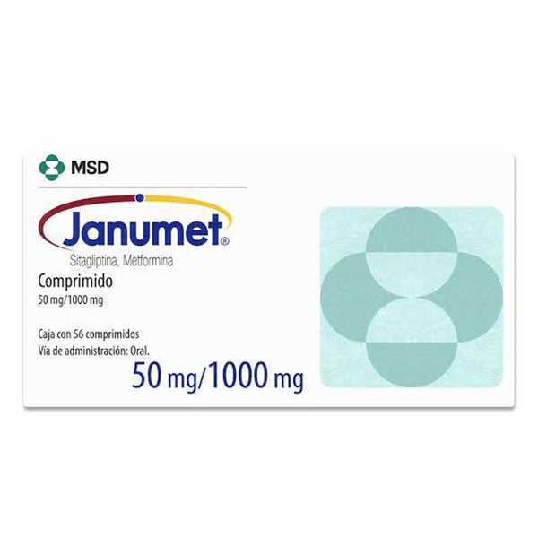 Janumet 56 capsulas 50/1000 mg