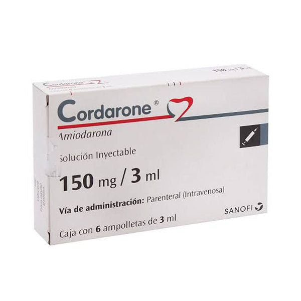 Cordarone 6 ampolletas 150mg/3ml