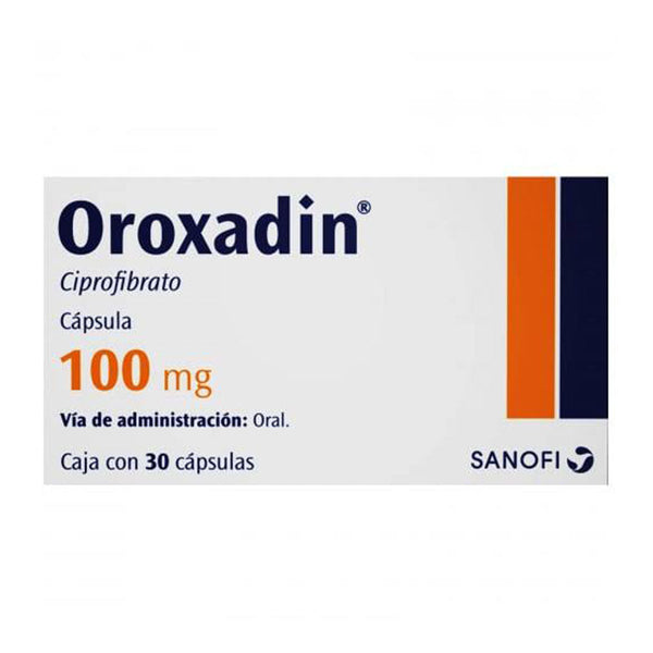 OROXADIN 30 CAPS 100MG CIPROFIBRATO (PL)