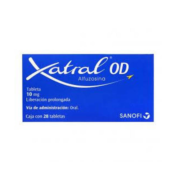Xatral od 28 tabletas alfuzosina clorhidrato