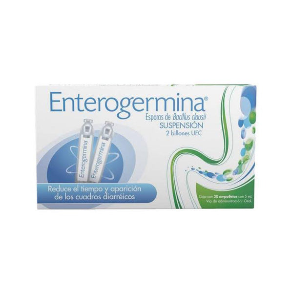 Enterogermina 20 ampolletas 5ml bacillus clausii (ufc)