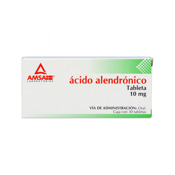 Ácido alendrã“nico 10 mg. tabletas con 30 (amsa)